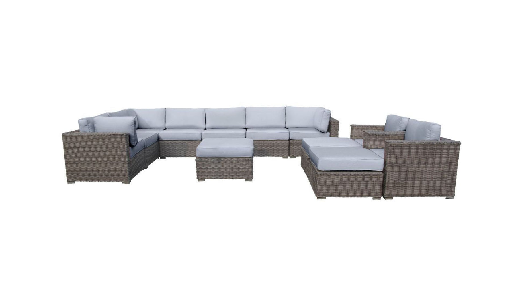 Grey outdoor corner sofa set deals