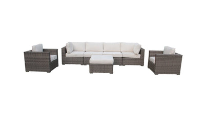 Sunbrella loring 7pc patio sales sectional set