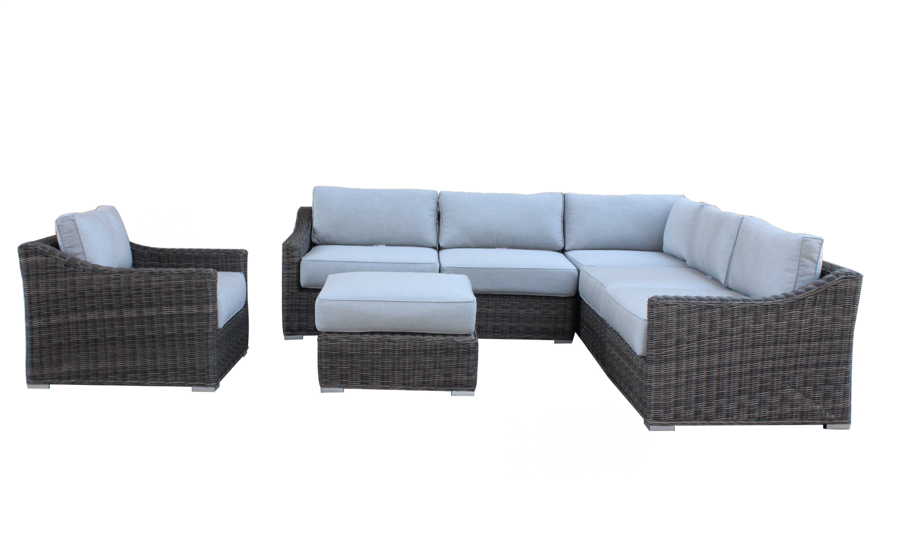 Tahoe 7pc Deep Seating Outdoor Patio Cozy Corner Patios
